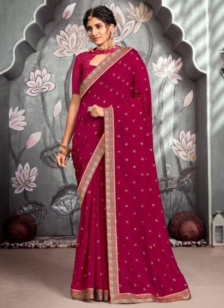Dark Pink Colour RIGHT WOMEN RASHMI Wedding Wear Heavy worked Latest Designer Heavy Saree Collection 81747